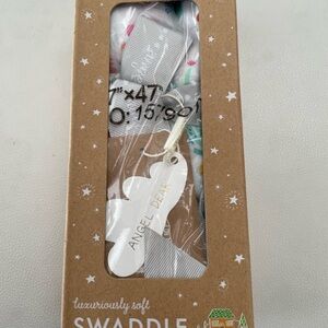 Baby Swaddle Bamboo Cotton Nursing Angel Dear 47x47 NWT